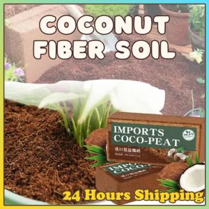 Organic Compressed Coco Coir Brick Coconut Peat Plant Grow Nutritious Soil Coconut Coir Compound Fertilizer Coconut Fiber Husk