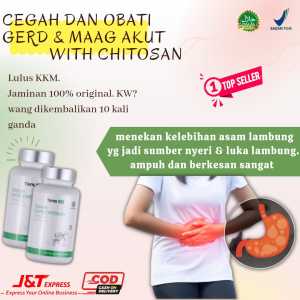 UBAT GASTRIK TERBAIK - CHITOSAN CAPSULE- UBAT ASAM LAMBUNG - UBAT SAKIT LAMBUNG- OBAT GESTRIK LAMBUNG - UBAT LAMBUNG KRONIS- UBAT UNTUK GERD GASTRIK-UBAT GASTRIC GERD VITAMIN C - CHITOSAN SUPLEMENTS TIENS ORIGINAL LULUS KKM