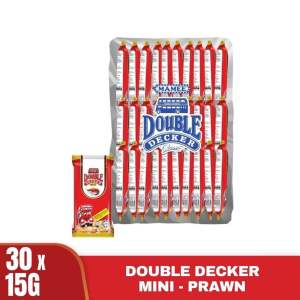 DOUBLE DECKER [ Cheese / Chicken / Prawn ] 30pcs X 15G