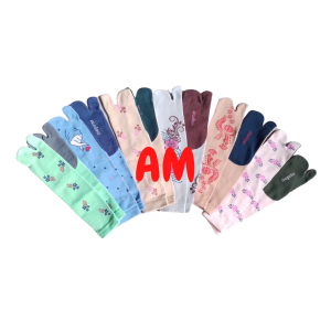 GROSIR (1lusin) KAOS KAKI JEMPOL WANITA MUSLIMAH PANJANG MOTIF 12 PASANG MURAH