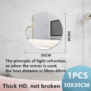 Self-adhesive soft mirror DIY shape unbreakable household wall mirror acrylic material surface soft mirror wallpaper new material elegant craft suitable for bathroom wall wall door wardrobe