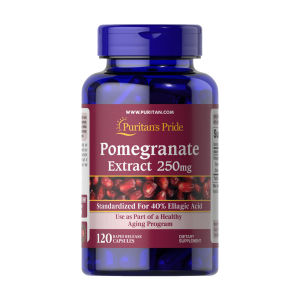 Viên chống nắng nội sinh giảm nám tinh chất lựu Puritans Pride Pomegranate Extract 250mg của Mỹ hộp 120 viên