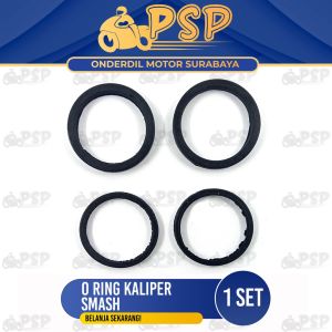 Oring Kaliper Smash (Set Isi 4) - O Ring Karet Seal Piston Caliper Cakram Depan Suzuki Satria FU 150