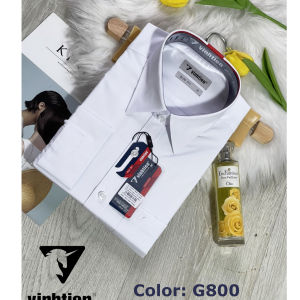 Áo Sơ Mi Nam Dài Tay Slimfit Vĩnh Tiến AD360 Trắng