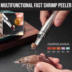 Multifunctional Fast Shrimp Peeler  Stainless Steel Shrimp Stomach Remover Deveining Tool Multifunctional Shrimp Line Peeler Kitchen Tools