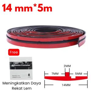 Karet List Strip Segel Celah Kaca Mobil Anti Bocor Noise Reduction