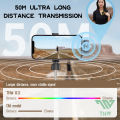 TNW A11 Mini wireless Lavalier Microphone 2 in 1 noise reduction Mini Dual Mic Plug-Play for IOS Type-c Vlogging Interview YouTube Live Streaming. 