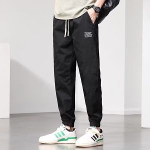 Z1BEE【M-5XL】2025 Men Joggers Summer Casual Loose Straight Leg Tapered Quick Dry Lightweight Sports Pants Plus Size