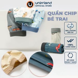 Set quần chip đùi cotton spandex mềm mại an toàn co giãn tốt cho bé trai Unifriend Hàn Quốc Size 10kg-60kg