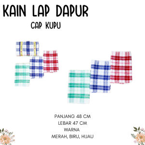 ISI 3] Serbet CAP KUPU  / KOTAK KAIN KATUN /LAP DAPUR MAKAN MOTIF