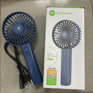 Quạt sạc cầm tay DP-7633 pin 1500mAh nhỏ gọn tiện lợi quạt mạnh