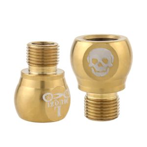 CLOTH 1 Pair Thicken Pedal Extender Stainless Steel 20MM Bike Pedal Axle Extenders Bicycle Accessories Stable Bike Pedals Adapters Bolt Bike Pedal