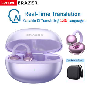 LenovoERAZERXF36AITranslatorEarbudBluetooth6.0EarClipEarphonePainlessSportHeadsetAlSmartReal-TimeTranslationBluetoothEarphoneIPX7WaterproofHiFiStereoBoneConductionHeadphones