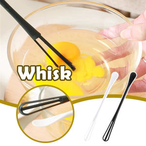 Mini Multifunction Silicone Whisk Non Slip Egg Beater Tool Household Seasoning Spoon Accessories