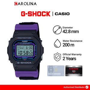 Jam Tangan Pria Casio G-Shock DW-5600THS-1D Digital Black Dial Black Resin Band