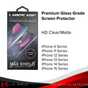 Premium Glass Grade Tempered Glass Screen Protector For iPhone X/11/12/13/14/15 Series