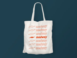 MEDWAY - Totebag Kekinian Bahan Blacu Grade A Penutup Resleting kode LMW 403