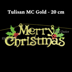 GANTUNGAN TULISAN MERRY CHRISTMAS / DEKORASI POHON NATAL / HIASAN HAMPERS PARCEL NATAL