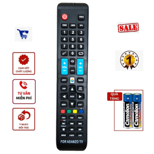 Điều khiển tivi Asanzo Smart 3D dài thông minh - Hàng tốtcó tặng kèm pin - Remote từ xa Asanzo