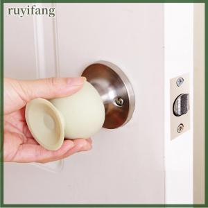 ruyifang Cup Type Door Knob Dust Covers Round Rubber Wall Protector Door Handle Bumper Guard Stopper Baby Safety Supplies Crash Pad