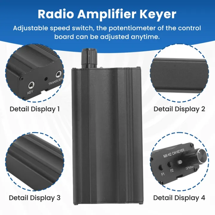 MX-K2 CW Keyer Automatic Key Controller Morse Code Auto Memory Key ...
