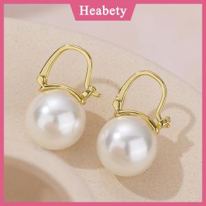 Heabety Cổ Phong Cách Ngọc Bead Bông Tai Nhẹ Nhàng Thời Trang Tính Khí Tai Khóa Cho Phụ Nữ Cô Gái Retro Bông Tai Đồ Trang Sức Phụ Kiện Quà Tặng