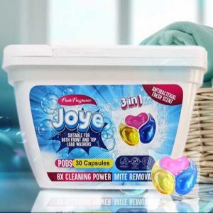Joye 3-in-1 Laundry Pods 30Pcs Deep Cleaning Power Anti-Bacterial for Cleaner Laundry
