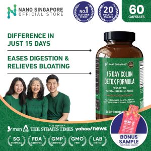 15-Day Ultimate Colon Detox Enzyme - Tummy Slimming Bloating Relief & Natural Digestion Support