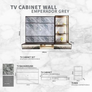 Wall Mount TV Cabinet 8FT -A1 B2 C1