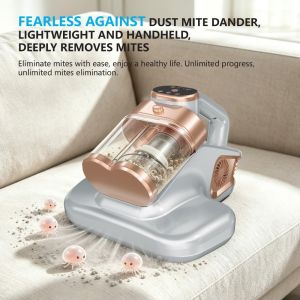 VOIDFARE Wireless using Mite Remover Anti-Mite Powerful Suction Mattress Vacuum Cleaner Low Noise Ultraviolet Sterilizer UV-C Light Vacuum Bed Cleaning