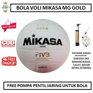 Bola Voli Mikasa MG Gold OriginaI - Bola Volly Mikasa OriginaI MG Gold - Bola Voli Mikasa Dewasa Latihan - Bola Voli Murah Empuk Berkualitas