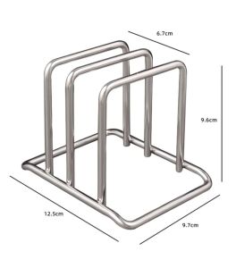 ✳️TSG65✳️ SS201 Durable 2/4 Sectional Chopping Board Organizer Cutting Board Holder Cutting Board Holder Space Saving Pot Lid Stand Pan Lid Holder Cutting Board Stands Baking Pan Stands Baking Pan Holder Baking Tray Holder Baking Tray Stands