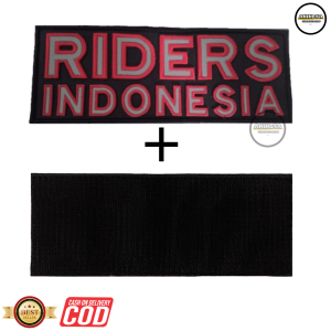 LOGO BORDIR RIDERS INDONESIA patch bordir komputer high quality bordir timbul / bisa cod