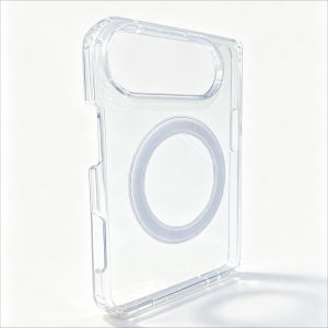 For iPhone Duo Fold Case Acrylic Transparent Protective Back Cover For MagSafe Wireless Charging Shell Phone Funda