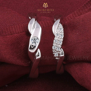 Cincin Nikah Pasangan Tunangan Lamaran Couple Perak Palladium Platinum Emas MH65