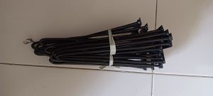 Kaki Meja Hairpin Leg Kaki Meja Tamu Bulat warna hitam dan glod ukuran 25 cm45 cm dan 70 cm