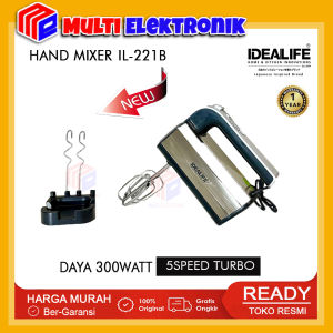 Idealife Hand Mixer Multi Speed Dilengkapi Turbo IL-221B / IL 221B / IL221B