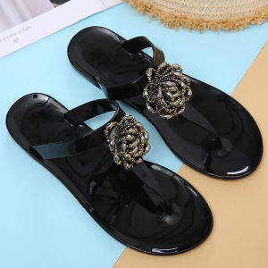 MANXIXI Dép xỏ ngón thạch ngọc trai lấp lánh phiên bản Bohemian (Cỡ 36-41)-INTL