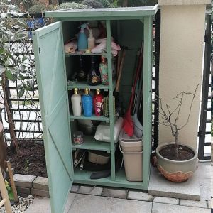 Out Door Storage Cabinet Stand Balcony Storage Cabinet Room Yard Farewell Messy Tools Space Savers
