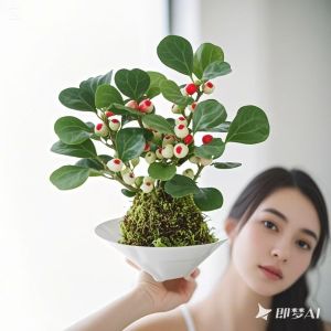 O2 Greenery |Kokedama Ball Design with different plants|Real Live Plant|Moss Ball|Staghorn Fern|Aphelandra Fittonia苔藓苔玉球