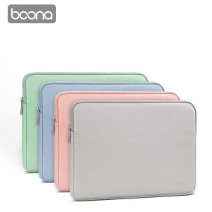 Baona Q001 13/15/15.6 inch Korean Style Portable Zipper Soft Sleeve Laptop Protective Handbag Pouch Bag Notebook Computer Case