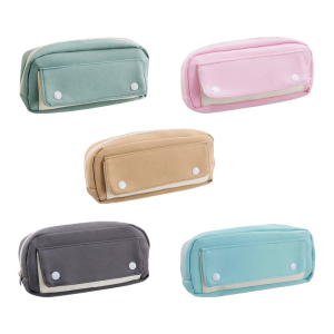 Large Capacity Pencil Case Spacious Compartments Multifunctional Pen Pencil Pouches with Zippers Storage Bag for Student