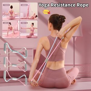8-Shaped Exercise Cord Womens Stretch Band Exercise Stretch Yoga Eight Stretch Chest Back Stretch