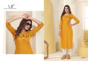 [PRE-ORDER] Size XS to 3XL Vision Silk with handmade Embroidery Kurti Only (with Cotton Inner) ~ Delivery Lead Time : 10 days