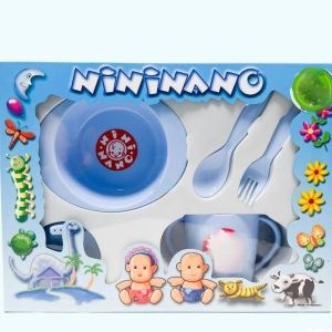 Nininano Feeding Set Peralatan Makan Bayi / Kado Bayi Kemasan Box / Tempat Makan Bayi / Alat Makan