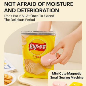 Mini Magnetic Sealing Machine Multi-Function Magnetic Absorption Plastic Bag Sealer And Opener For Eco Plastic Bags Snacks Bags