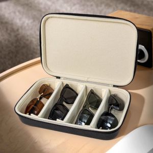 YIYIUR Portable 4 Slots Glasses Case Pressure Resistant Hard Shell Travel Sunglasses Organizer Durable Sunglasses Cases For Women Men