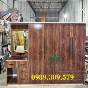 TỦ NHỰA ĐÀI LOAN KÈM BÀN TRANG ĐIỂM 2M2 X 1M8 CAO CẤP GIAO NHANH HCM