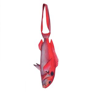 GOUPDO 3D Fish Fish-shaped Mens Tie Animal Pattern Novelty Kitten Necktie Fashion Satin Fabric Creative Neck Tie For Party Wedding