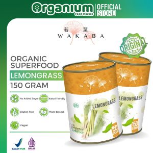 WAKABA Superfood Lemongrass  Bubuk Nutrisi Anti Kanker dan Tinggi Antiokasidan - 150gr